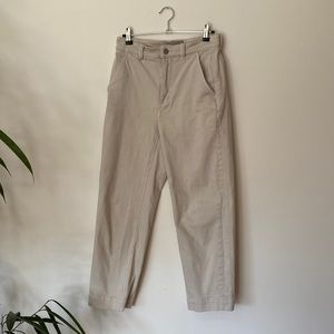 Everlane Size 2 Straight Leg Crop Pants Sandstone